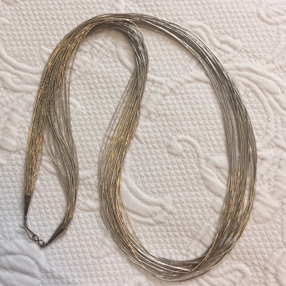 Necklace Vintage Liquid Sterling Silver